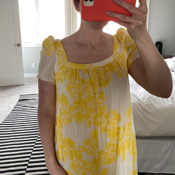 Floral linen embroidered maxi dress - Picture 4 of 11